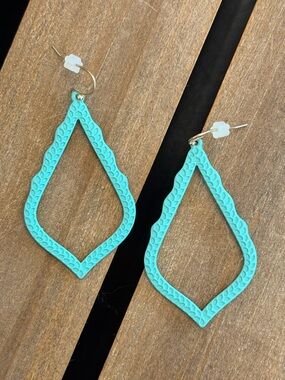 Turquoise Teardrop Dangle Earrings
